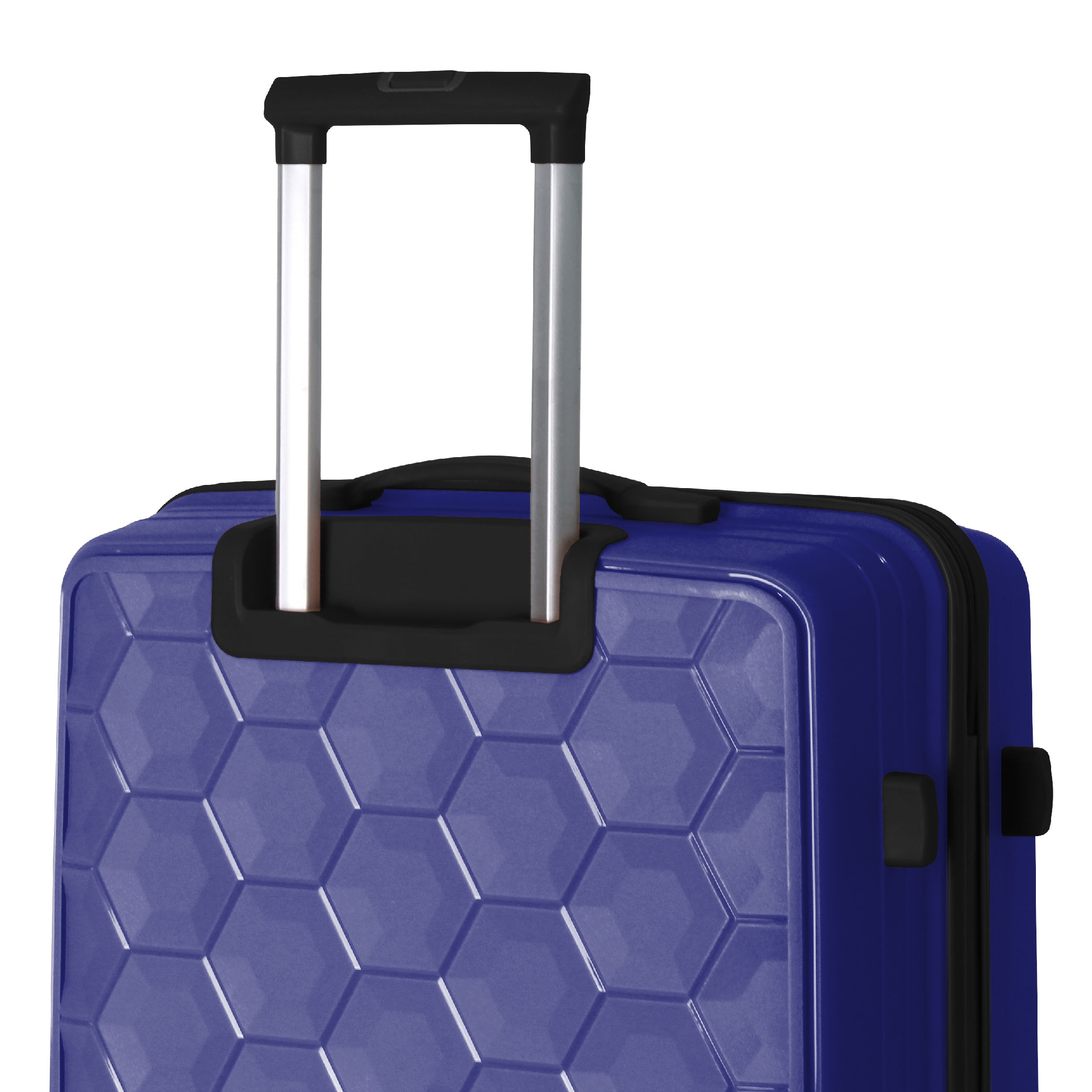 3-Piece Luggage Set Travel Lightweight Suitcases With Rolling Wheels, TSA Lock & Moulded Corner, Carry On Luggages For Business, Trip, (20"/24"/28"), Navy Blue_voghion.com